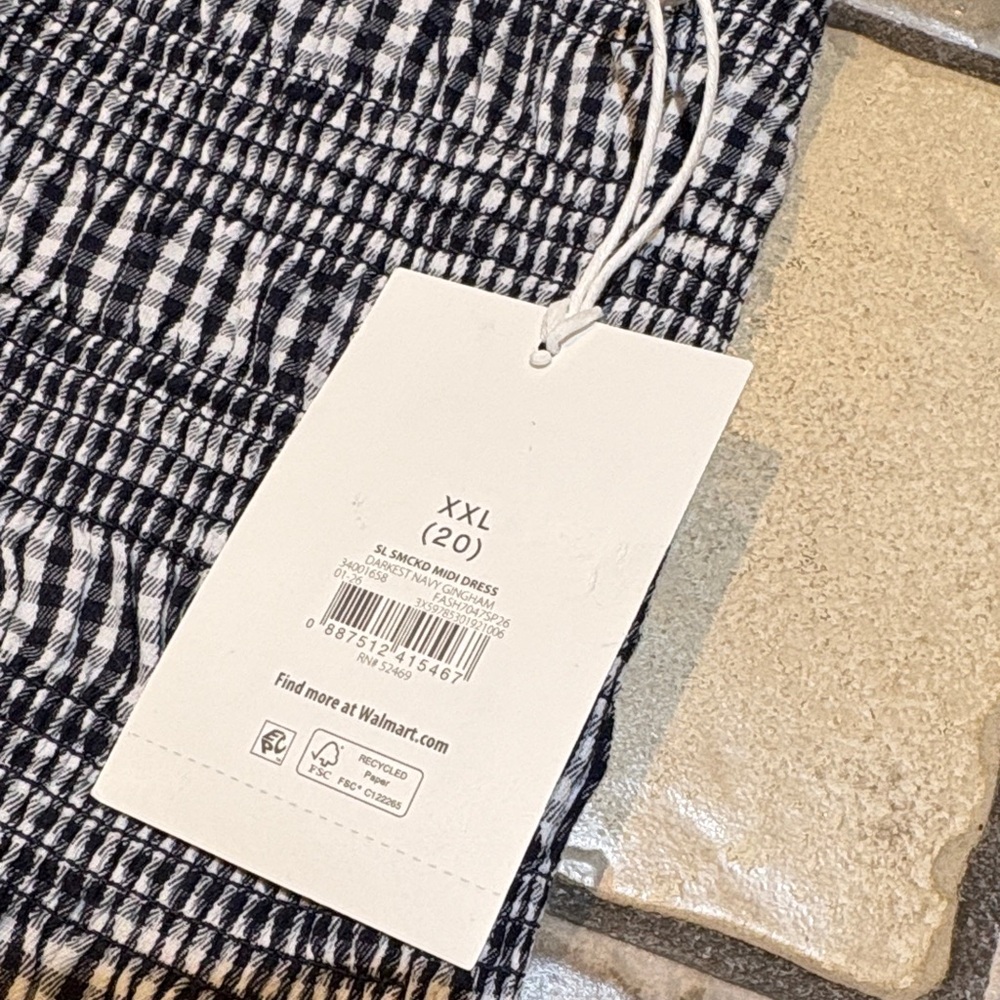 Free Assembly new  Gingham Dress - Picture 3 of 9